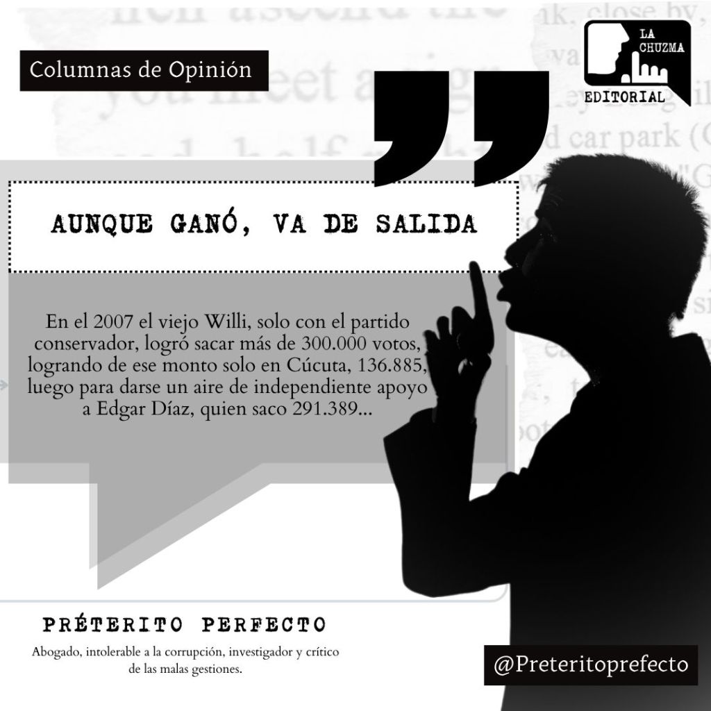 AUNQUE GANÓ, VA DE&nbsp;SALIDA