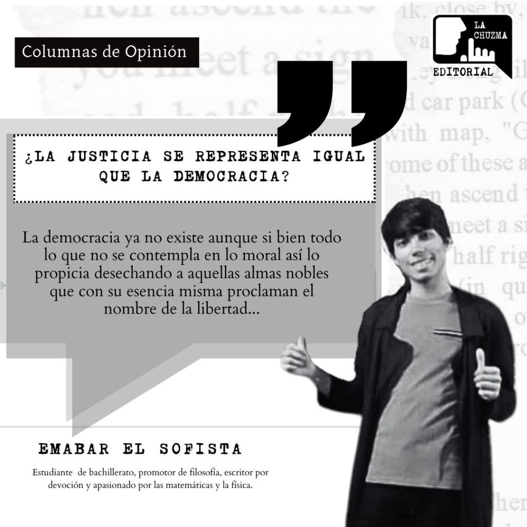 ¿LA JUSTICIA SE REPRESENTA IGUAL QUE LA&nbsp;DEMOCRACIA?