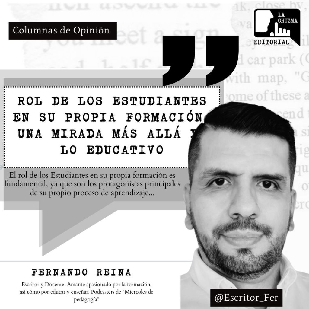 ROL DE LOS ESTUDIANTES EN SU PROPIA FORMACIÓN, UNA MIRADA MÁS ALLÁ DE LO&nbsp;EDUCATIVO