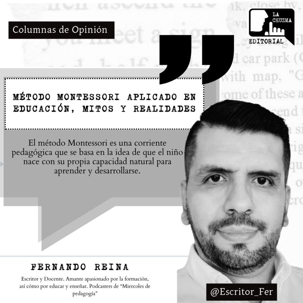 MÉTODO MONTESSORI APLICADO EN EDUCACIÓN, MITOS Y&nbsp;REALIDADES