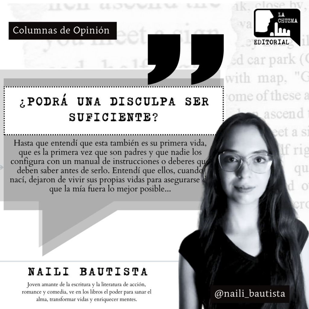 ¿PODRÁ UNA DISCULPA SER&nbsp;SUFICIENTE?