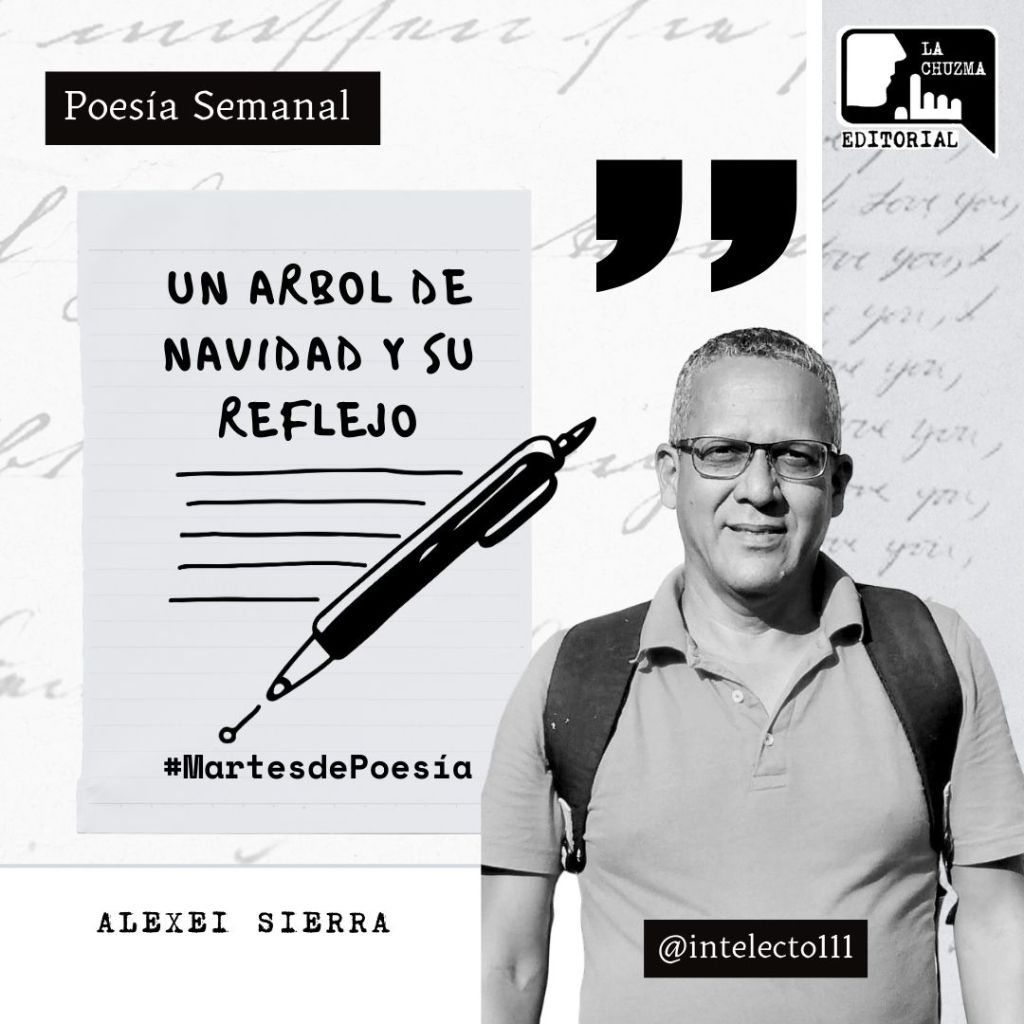 UN ARBOL DE NAVIDAD Y SU&nbsp;REFLEJO