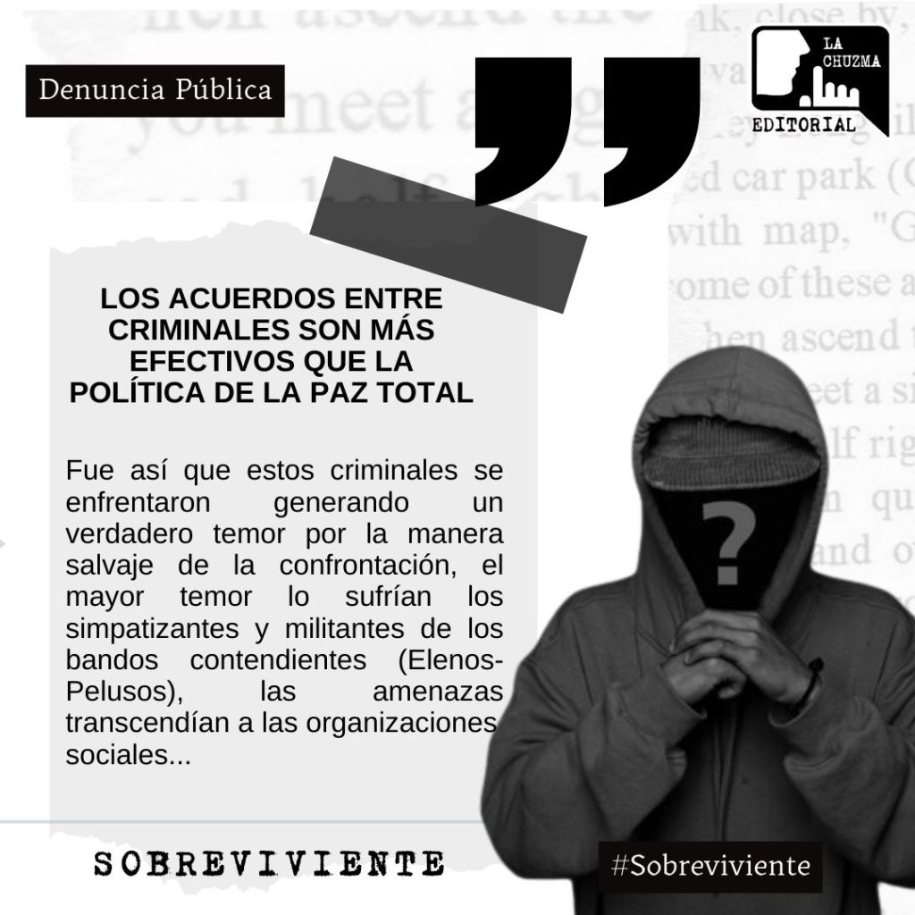 LOS ACUERDOS ENTRE CRIMINALES SON MÁS EFECTIVOS QUE LA POLÍTICA DE LA PAZ&nbsp;TOTAL