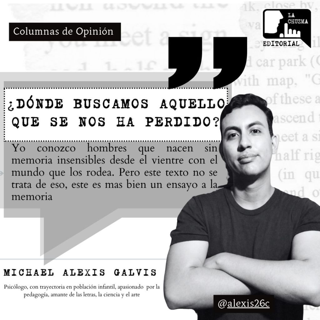 ¿DÓNDE BUSCAMOS AQUELLO QUE SE NOS HA&nbsp;PERDIDO?