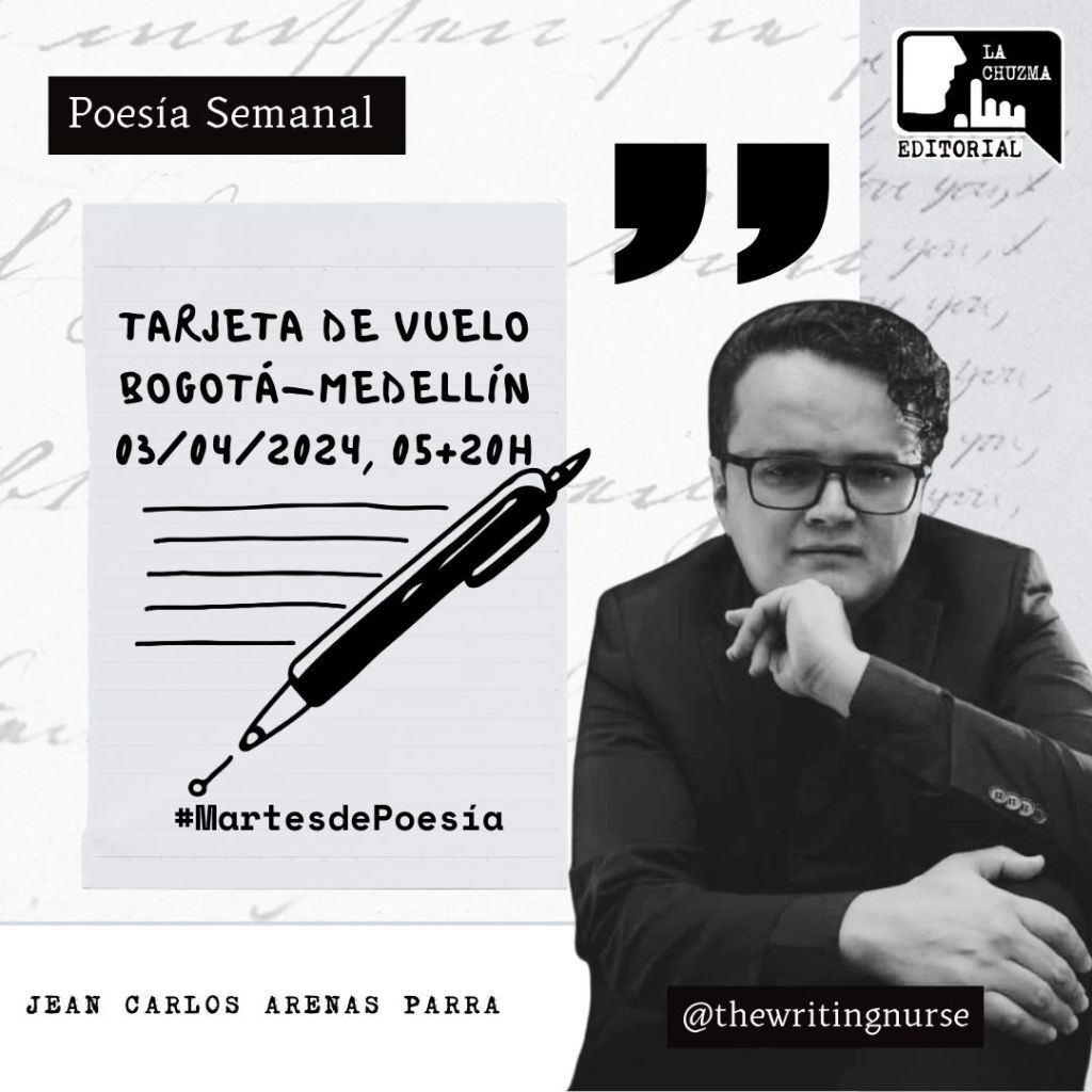 TARJETA DE VUELO BOGOTÁ-MEDELLÍN 03/04/2024,&nbsp;05+20H