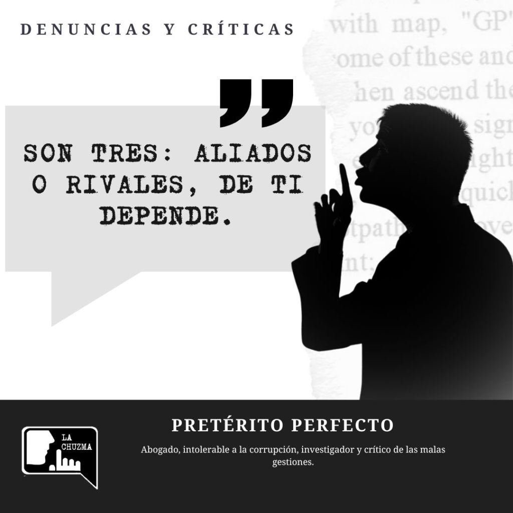 SON TRES: ALIADOS O RIVALES, DE TI&nbsp;DEPENDE.