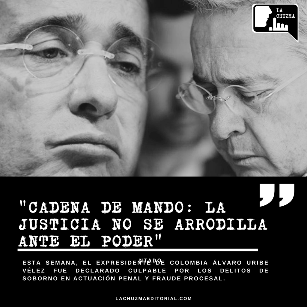 «CADENA DE MANDO: LA JUSTICIA NO SE ARRODILLA ANTE EL&nbsp;PODER»