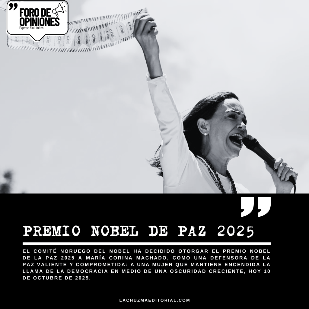 PREMIO NOBEL DE LA PAZ&nbsp;2025